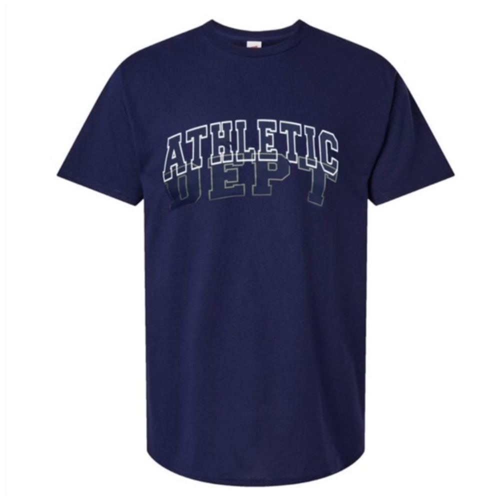 HANES • Athletic Dept Navy Blue Tee